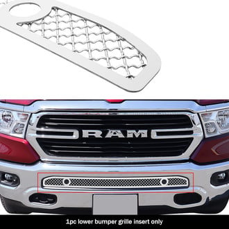 APG® - 1-Pc Chrome Polished 2.5 mm Wire Mesh Bumper Grille