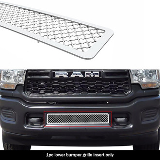 APG® - 1-Pc Chrome Polished 2.5 mm Wire Mesh Bumper Grille