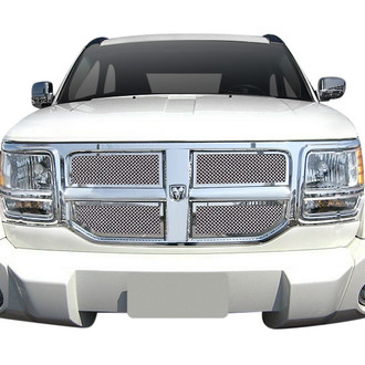 APG® - 4-Pc Plain Weave Style Chrome Polished 1.8 mm Wire Mesh Main Grille