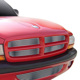 APG® - 3-Pc Chrome Polished 8x6 mm Horizontal Billet Main and Bumper Grille Kit