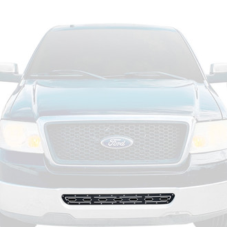 APG® - 1-Pc Black Double Layer Laser Cut Sheet Bumper Grille