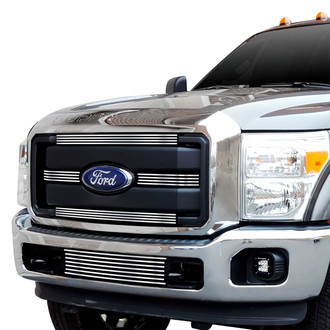 APG® - 5-Pc Chrome Polished 8x6 mm Horizontal Billet Main and Bumper Grille Kit