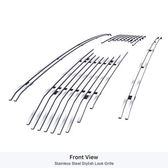 APG® - Polished 8x6 mm Horizontal Billet Main and Bumper Grille Set
