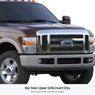 APG® - 6-Pc Black Horizontal Billet Main Grille