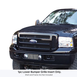 APG® - 1-Pc Chrome Polished Horizontal Billet Bumper Grille