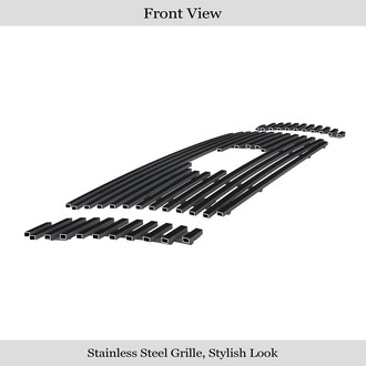 APG® - 3-Pc Black 8x6 mm Horizontal Billet Main Grille