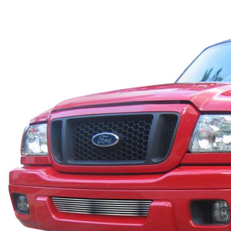 APG® - 1-Pc Silver Hairline Horizontal Billet Bumper Grille