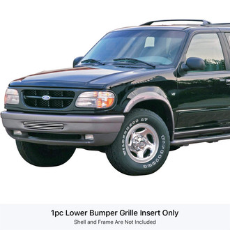 APG® - 1-Pc Polished 8x6 mm Horizontal Billet Bumper Grille
