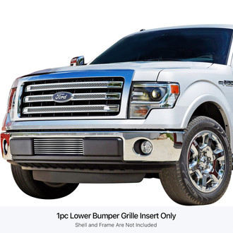 APG® - 1-Pc Chrome Polished 8x6 mm Horizontal Billet Bumper Grille