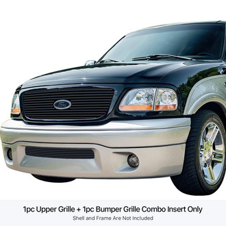 APG® - 1-Pc Black 8x6 mm Horizontal Billet Main and Bumper Grille