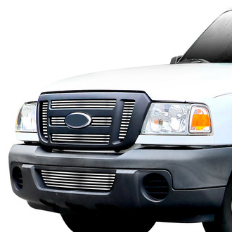 APG® - 7-Pc Chrome Polished 8x6 mm Horizontal Billet Main and Bumper Grille Kit