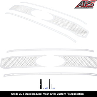 APG® - 4-Pc Polished 2.5 mm Wire Mesh Main Grille