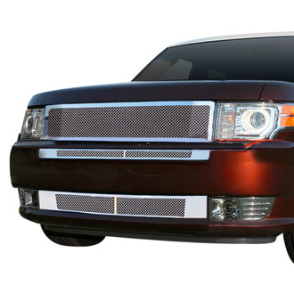APG® - 2-Pc Chrome Polished 1.8 mm Wire Mesh Bumper Grille