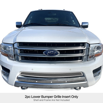 APG® - 1-Pc Polished 1.8 mm Wire Mesh Bumper Grille