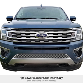 APG® - 1-Pc Polished 1.8 mm Wire Mesh Bumper Grille