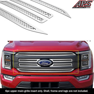 APG® - 6-Pc Chrome 2.5 mm Wire Mesh Main Grille