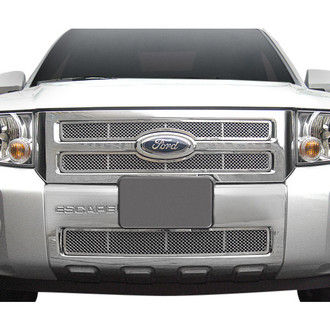 APG® - 3-Pc Chrome Polished 1.8 mm Wire Mesh Main and Bumper Grille Kit