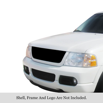APG® - 1-Pc Black 8x6 mm Horizontal Billet Bumper Grille