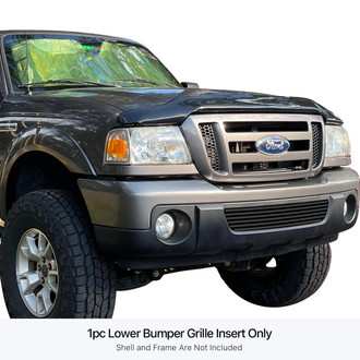 APG® - 1-Pc Black 8x6 mm Horizontal Billet Bumper Grille