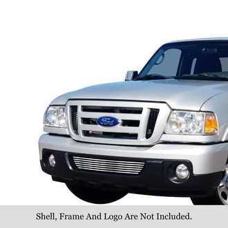 APG® - 1-Pc Chrome Polished 8x6 mm Horizontal Billet Bumper Grille
