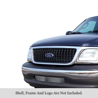 APG® - 1-Pc Chrome Polished Horizontal Billet Bumper Grille