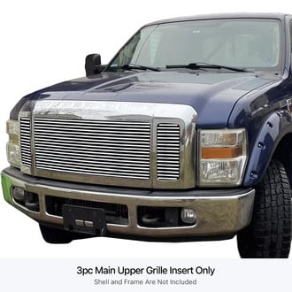 APG® - 3-Pc Polished 8x6 mm Horizontal Billet Main Grille