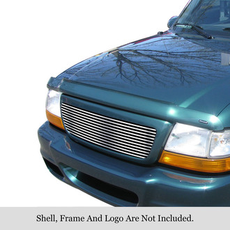 APG® - 1-Pc Chrome Polished 8x6 mm Horizontal Billet Main Grille