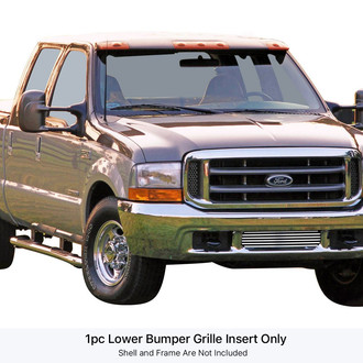 APG® - 1-Pc Chrome Polished Horizontal Billet Bumper Grille