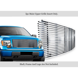 APG® - 1-Pc Chrome Polished 8x6 mm Horizontal Billet Main Grille
