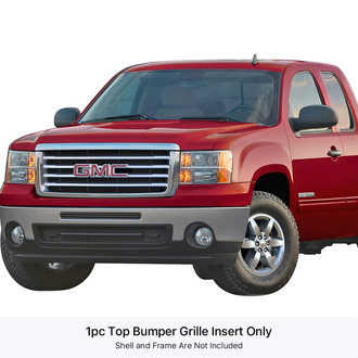 APG® - 1-Pc Black Horizontal Billet Top Bumper Grille