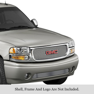 APG® - 1-Pc Chrome Polished 8x6 mm Horizontal Billet Bumper Grille