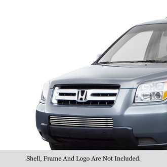 APG® - 1-Pc Chrome Polished 8x6 mm Horizontal Billet Bumper Grille