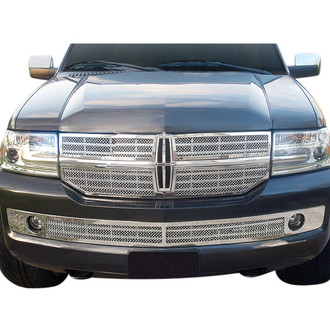 APG® - 1-Pc Chrome Polished 1.8 mm Wire Mesh Bumper Grille