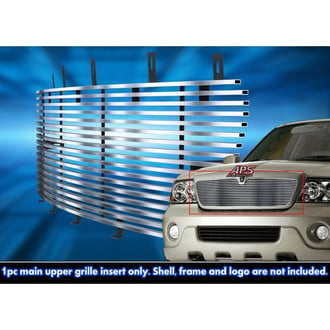 APG® - Silver Hairline Horizontal Billet Main and Bumper Grille Set