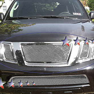 APG® - 3-Pc Chrome Polished 1.8 mm Wire Mesh Main Grille