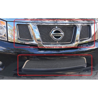 APG® - 4-Pc Chrome Polished 1.8 mm Wire Mesh Main and Bumper Grille Kit