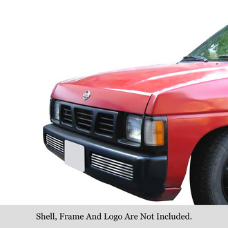 APG® - 1-Pc Chrome Polished 8x6 mm Horizontal Billet Bumper Grille