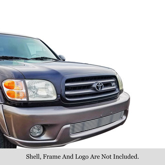 APG® - 1-Pc Chrome Polished 8x6 mm Horizontal Billet Bumper Grille