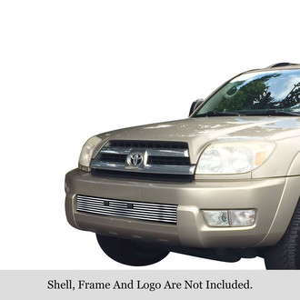 APG® - 1-Pc Chrome Polished 8x6 mm Horizontal Billet Bumper Grille