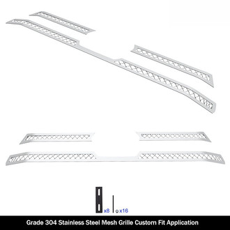APG® - 3-Pc Polished 2.5 mm Wire Mesh Main Grille