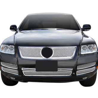 APG® - 6-Pc Chrome Polished 1.8 mm Wire Mesh Bumper Grille