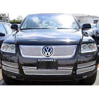 APG® - 8-Pc Chrome Polished 1.8 mm Wire Mesh Main and Bumper Grille Kit