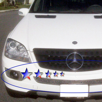 APG® - 5-Pc Chrome Polished 1.8 mm Wire Mesh Bumper Grille
