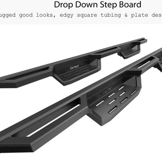 APG® - 6" ST Drop Style Black Rectangular Nerf Bars