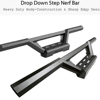 APG® - M3 Series Drop Down Black Octagon Nerf Bars