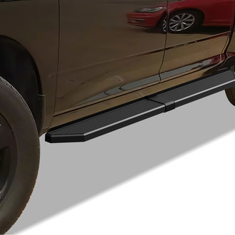 APG® - 6" H Series Wheel-to-Wheel Black Running Boards