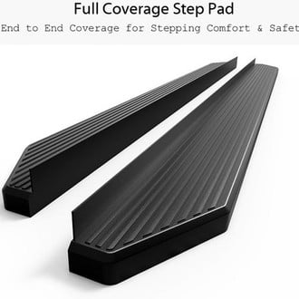 APG® - 6" H Series Cab Length Black Running Boards