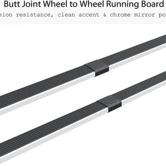 APG® - 6" iStep Wheel-to-Wheel Silver Running Boards