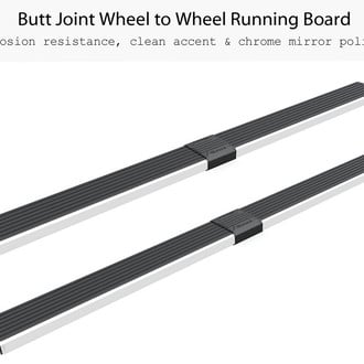 APG® - 6" iStep Wheel-to-Wheel Silver Running Boards