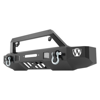 APG® - Mid Width Black Front Winch HD Bumper with Hoop